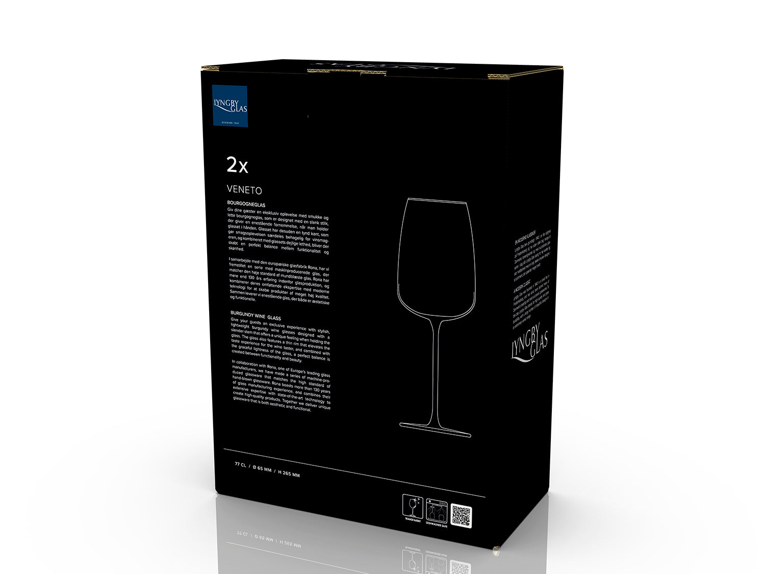 Set de 2 verres à bourgogne VENETO Transparent Lyngby Glas - Mathon - 5