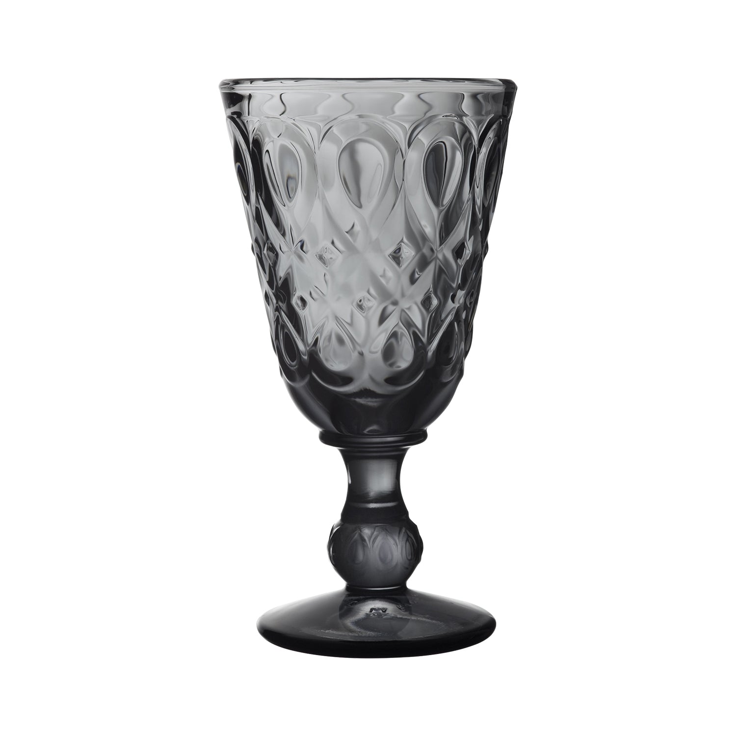 Lot de 6 verres à vin anthracite La Rochère - Mathon - 1