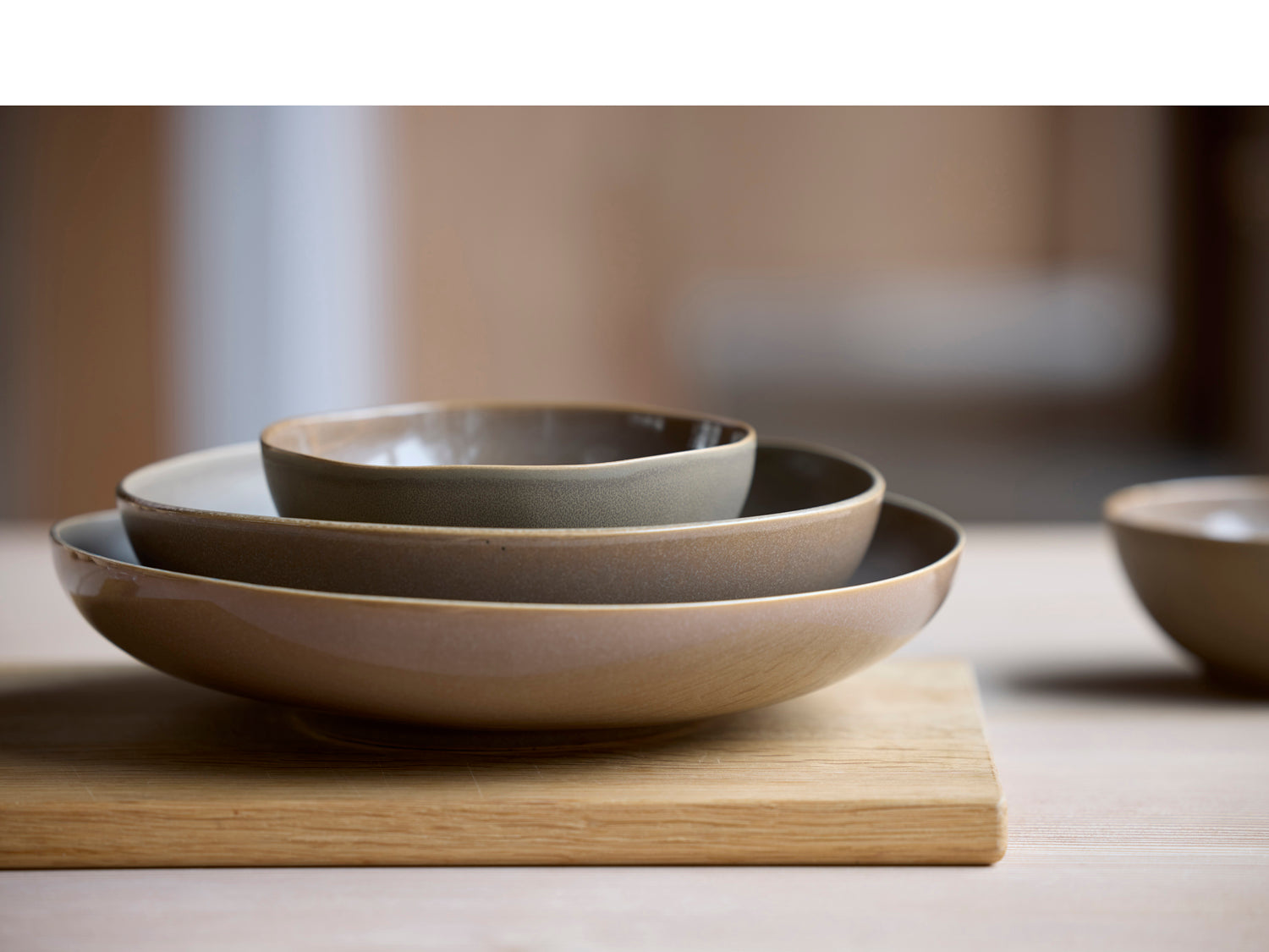 Saladier Shoku en Grès Marron chaud Villa Collection - Mathon - 7