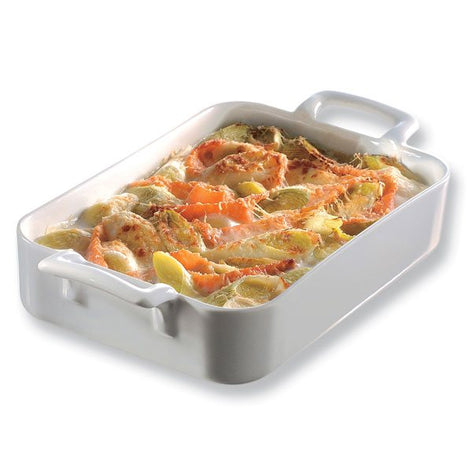 Plat rectangulaire porcelaine Belle Cuisine 34 cm Blanc Revol - Mathon