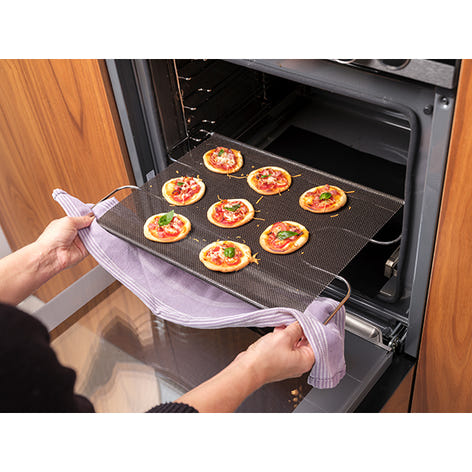 Grille de cuisson extensible avec feuille perforée anti-adhérente 41 à 49 cm NoStik - Mathon - 1