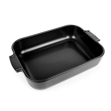 Plat à four céramique Appolia rectangulaire noir mat 36 cm Peugeot - Mathon - 1