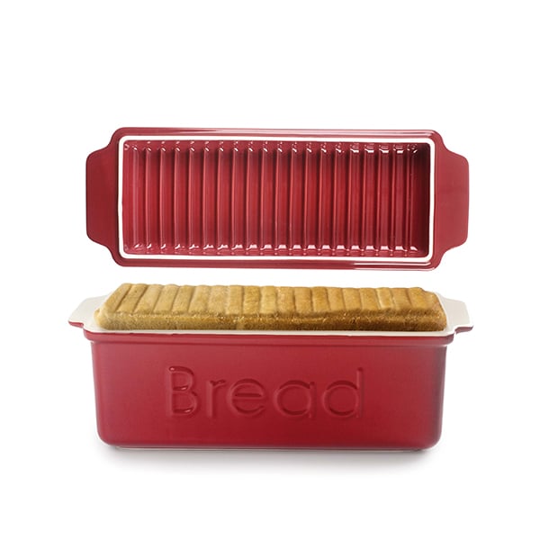 Moule à pain avec couvercle rouge Ibili - Mathon - 1
