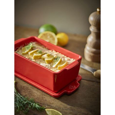Terrine en céramique et presse 20 cm Appolia rouge  Peugeot - Mathon - 2
