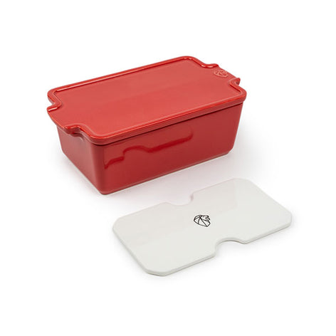 Terrine en céramique et presse 20 cm Appolia rouge  Peugeot - Mathon - 1