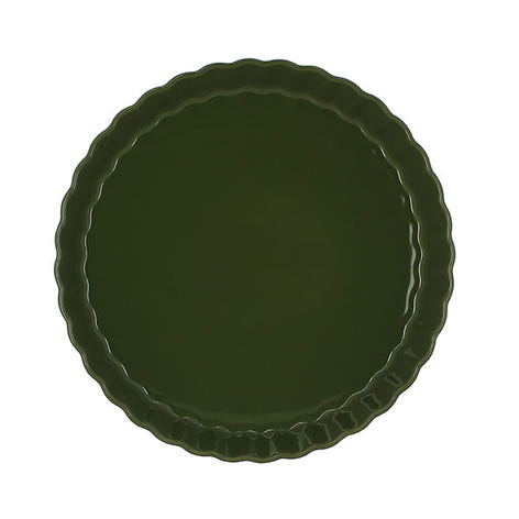 Moule à tarte Octave en grès vert 29 cm Menastyl - Mathon - 2
