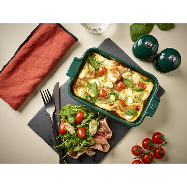Plat à four céramique Appolia rectangulaire vert 32 cm Peugeot - Mathon - 2
