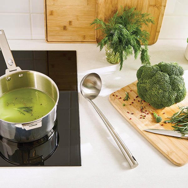 Set 4 ustensiles en inox louche cuillère spatule écumoire Mathon - Mathon - 5