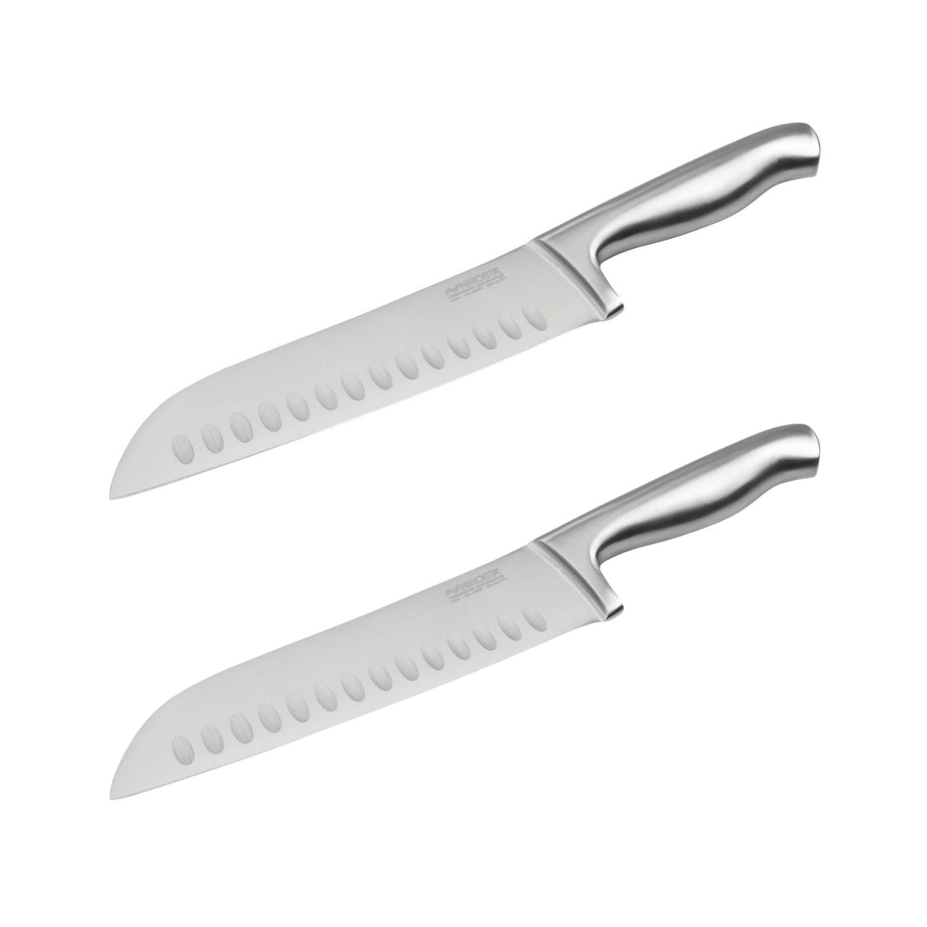 Ensemble de 2 Couteaux de cuisine Santoku lame de 18 cm  Star Nirosta - Mathon - 1