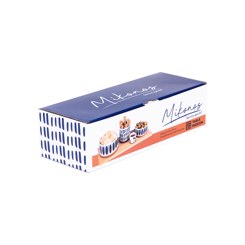 Service apéritif 4 pièces Mikonos Table passion - Mathon - 3