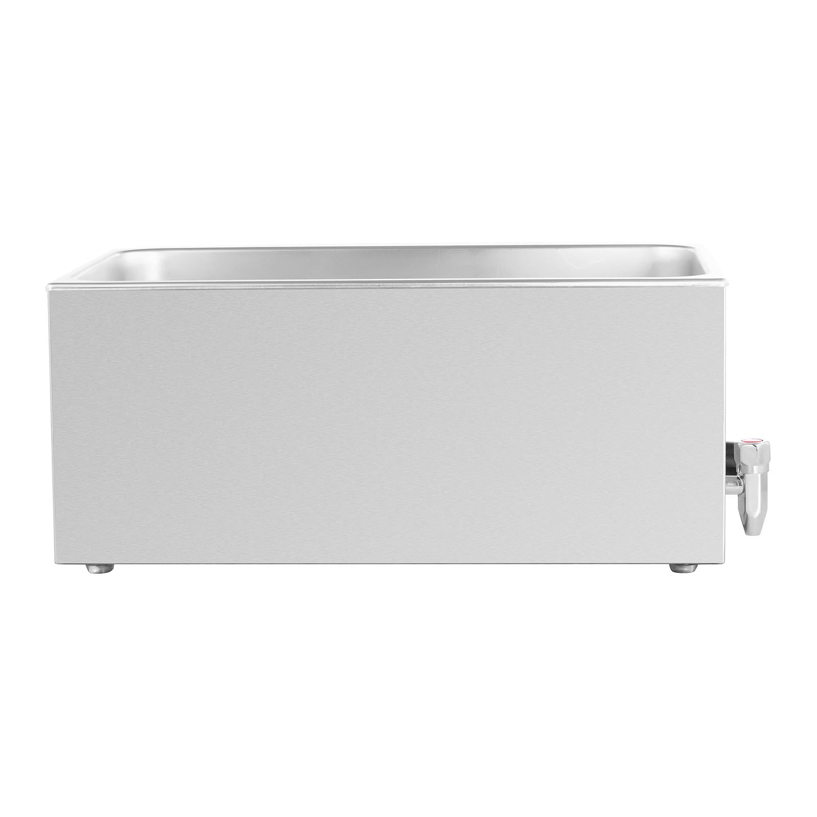 Bain-marie chauffe-plat bain-marie professionnel 600 watts 1 x GN 1/1 Robinet De Vidange  14_0004216 - Mathon - 4