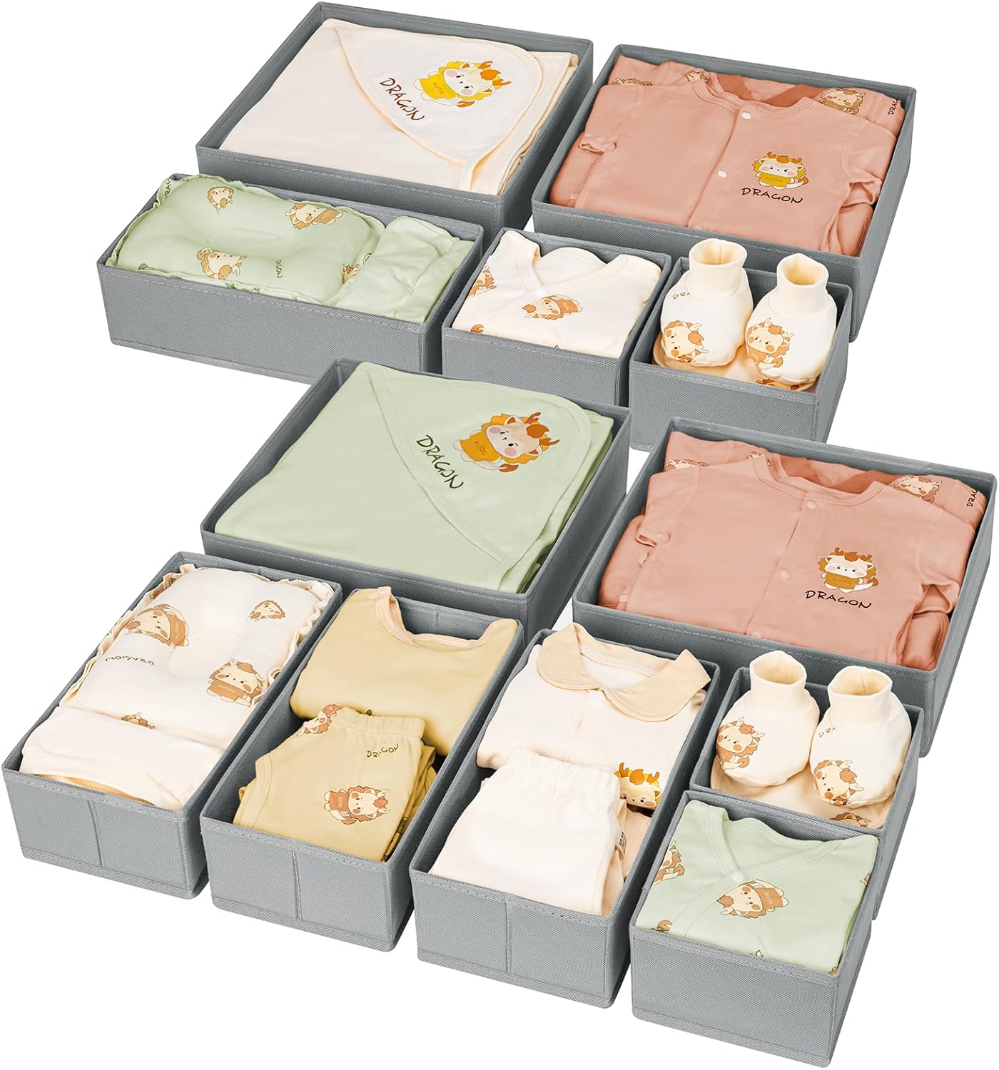 Organiseurs de rangement pliables DIMJ, set de 12 pièces Vendos85 - Mathon