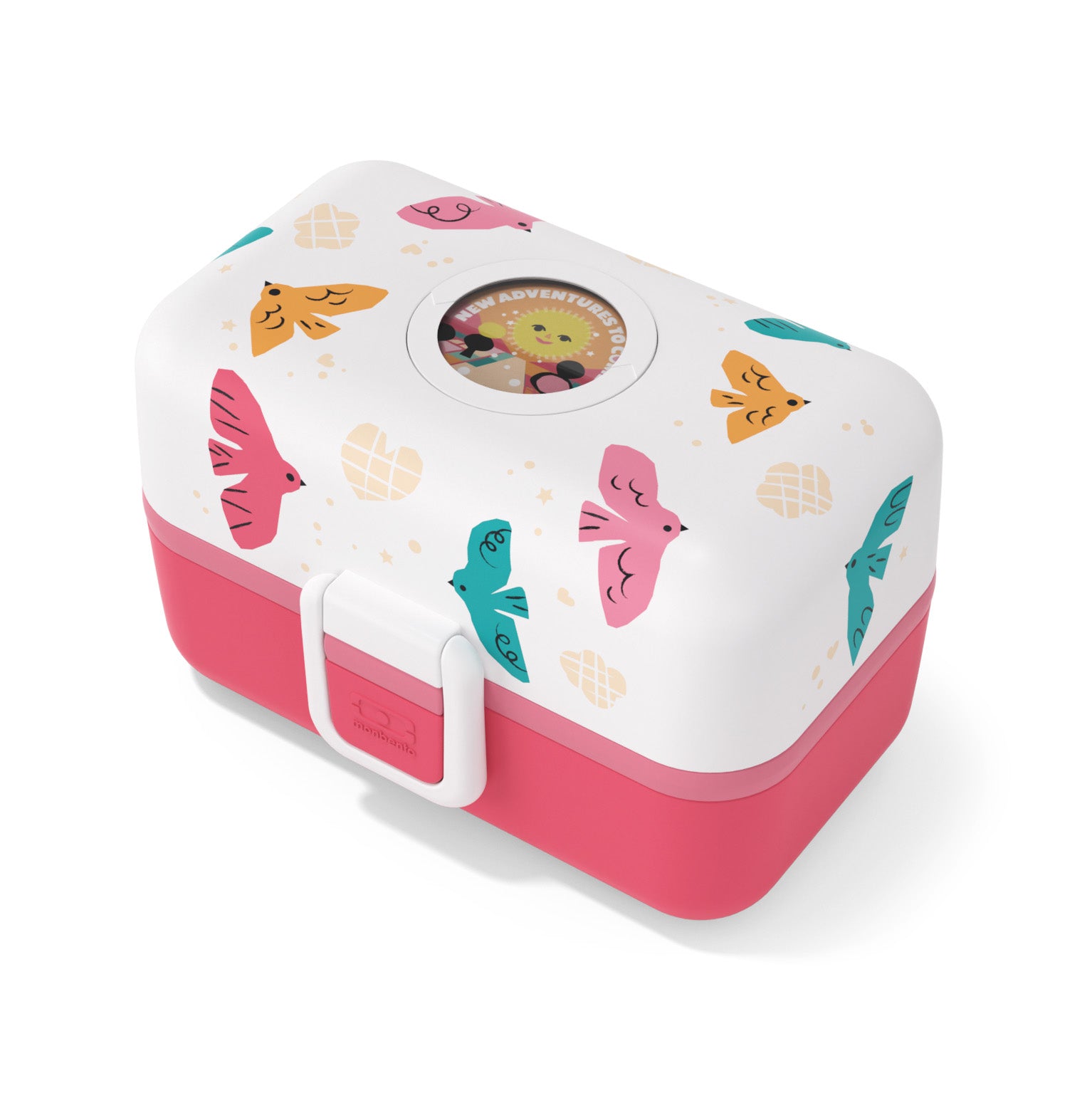 Lunch box à compartiments pour enfant Tresor 800ml Rose Birds Monbento - Mathon - 1