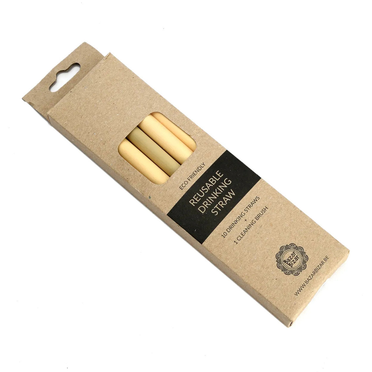 Les Pailles En Bambou - Lot De 10 Avec Brosse Bazar Bizar - Mathon - 8