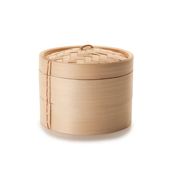 Cuiseur vapeur bambou 2 niveaux Ibili - Mathon - 1