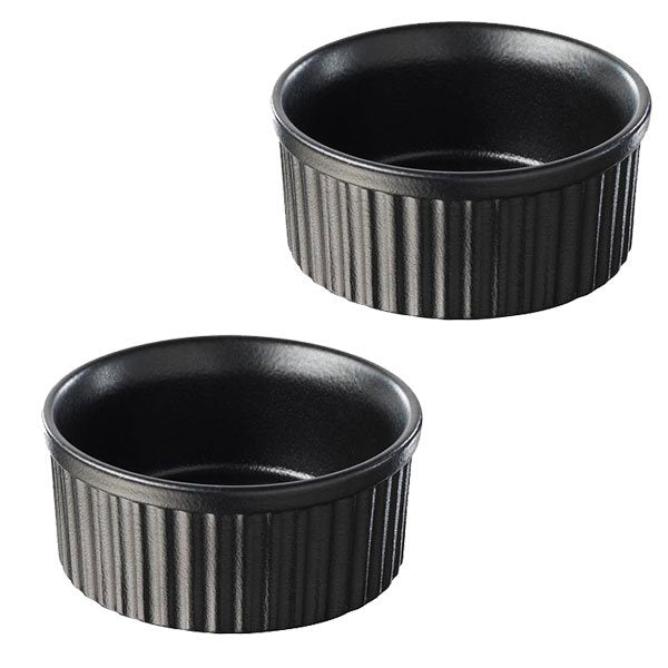 Lot de 2 Ramequins individuels "Grands Classiques" noirs Revol - Mathon