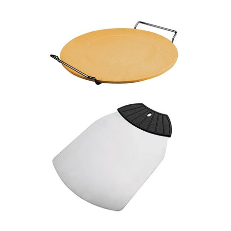 Lot pelle à pizza et pierre pour pizza 33cm - Mathon - 1
