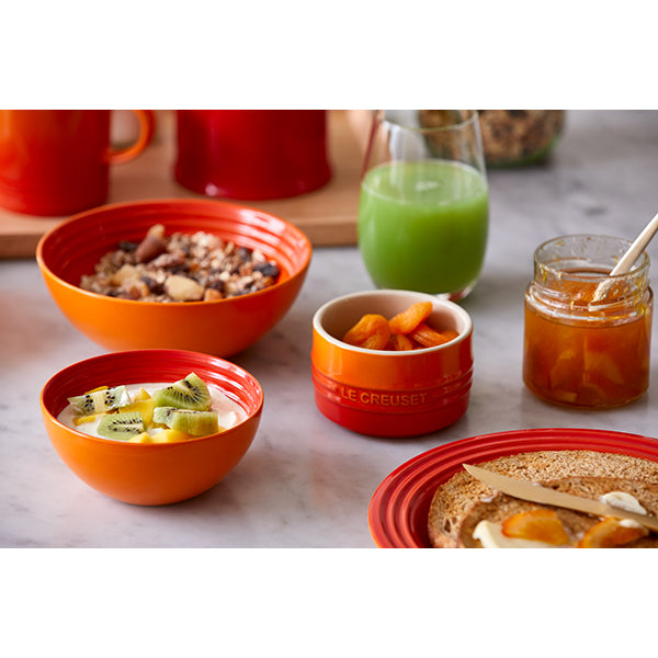 Set de 2 ramequins empilables 200 ml céramique cerise et volcanique Le Creuset - Mathon - 5