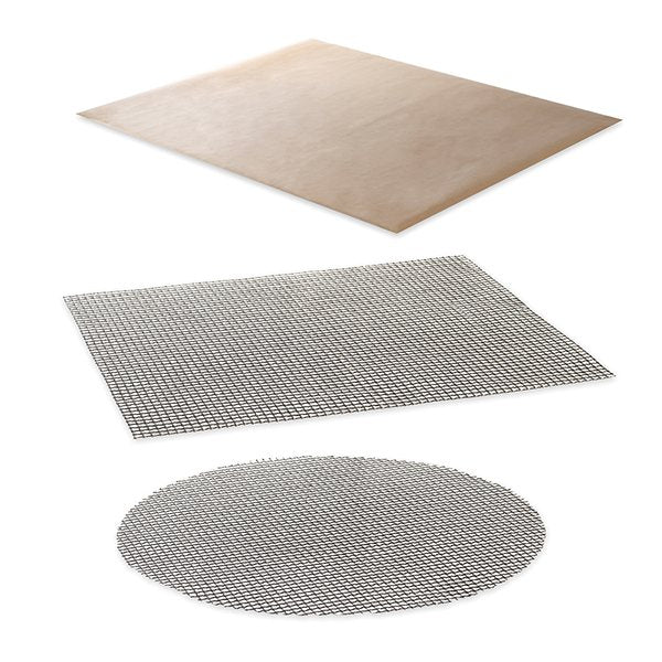 Lot 2 grilles de cuisson anti-adhérentes et feuille de protection pour four Mathon - Mathon - 1