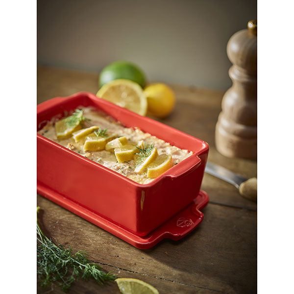 Terrine en céramique et presse 20 cm Appolia rouge Peugeot - Mathon - 2