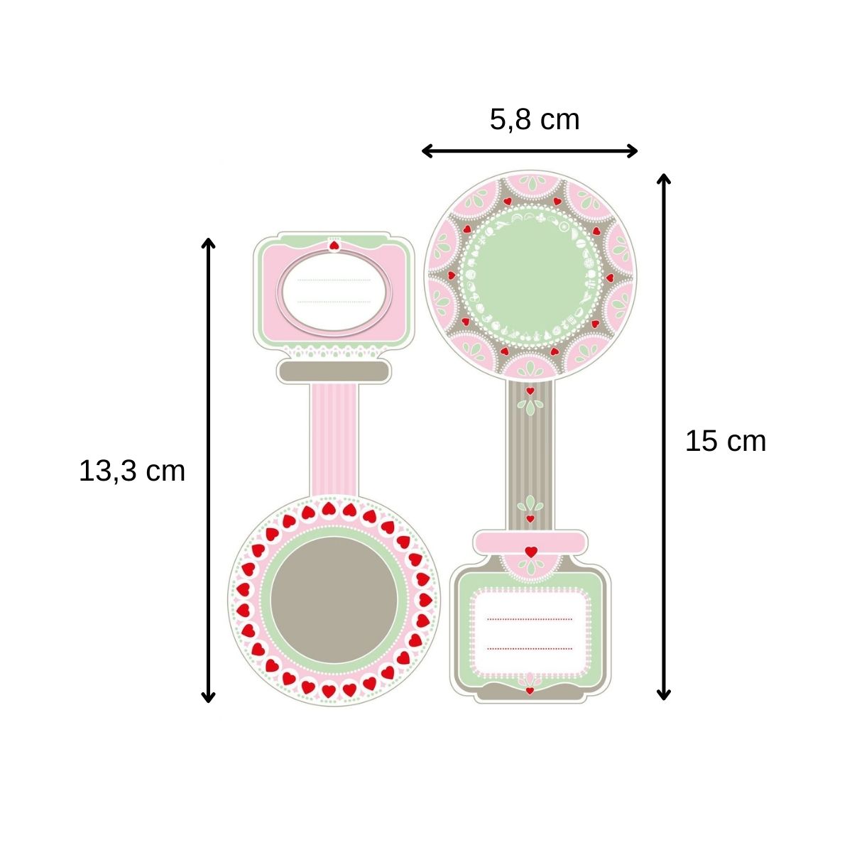 Lot de 16 étiquettes pot de confiture Dr Oetker Confiture Dr. Oetker - Mathon - 3