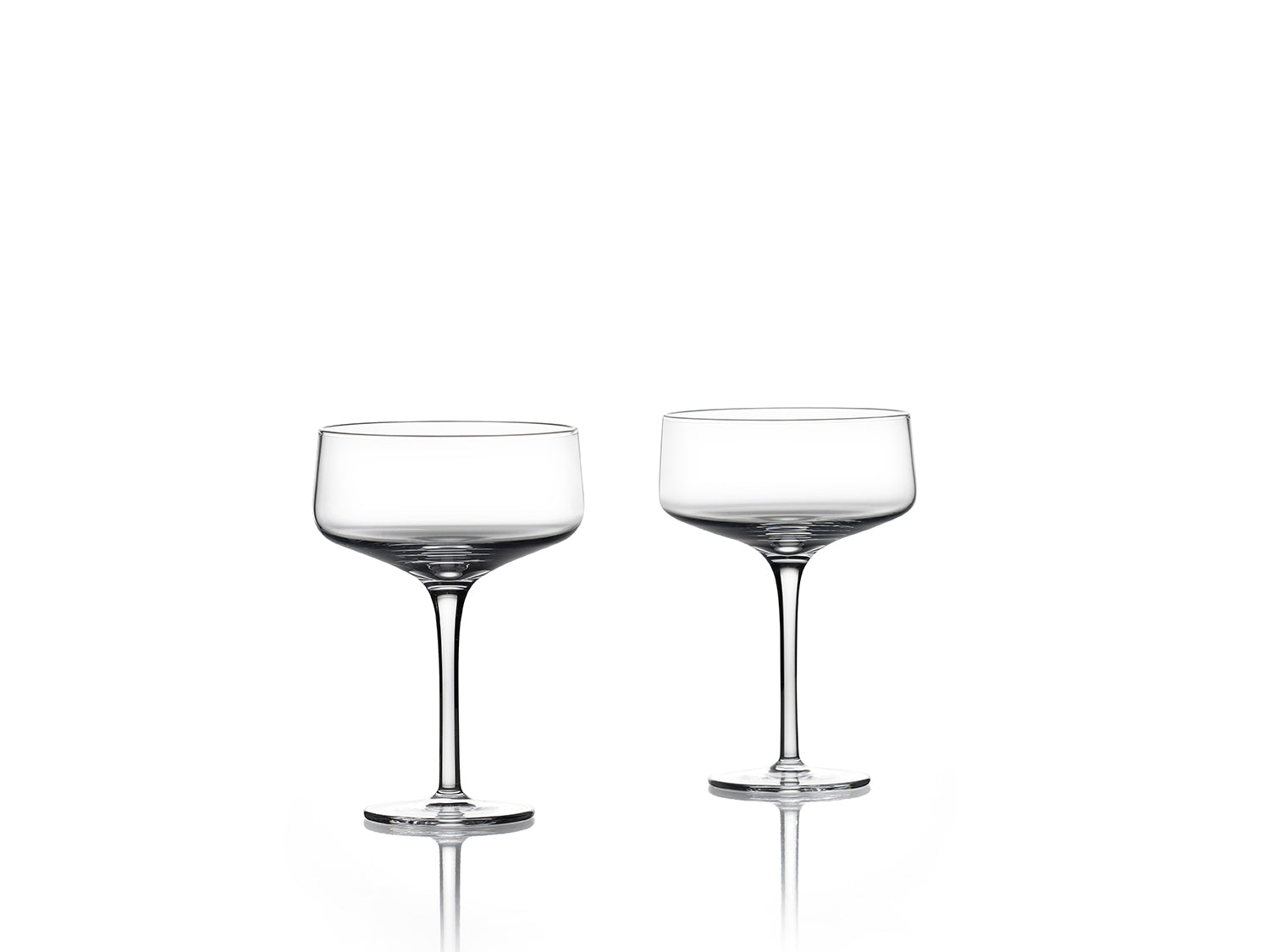 Set de 2 coupes ROCKS en cristal sans plomb Transparent Zone Denmark - Mathon - 1