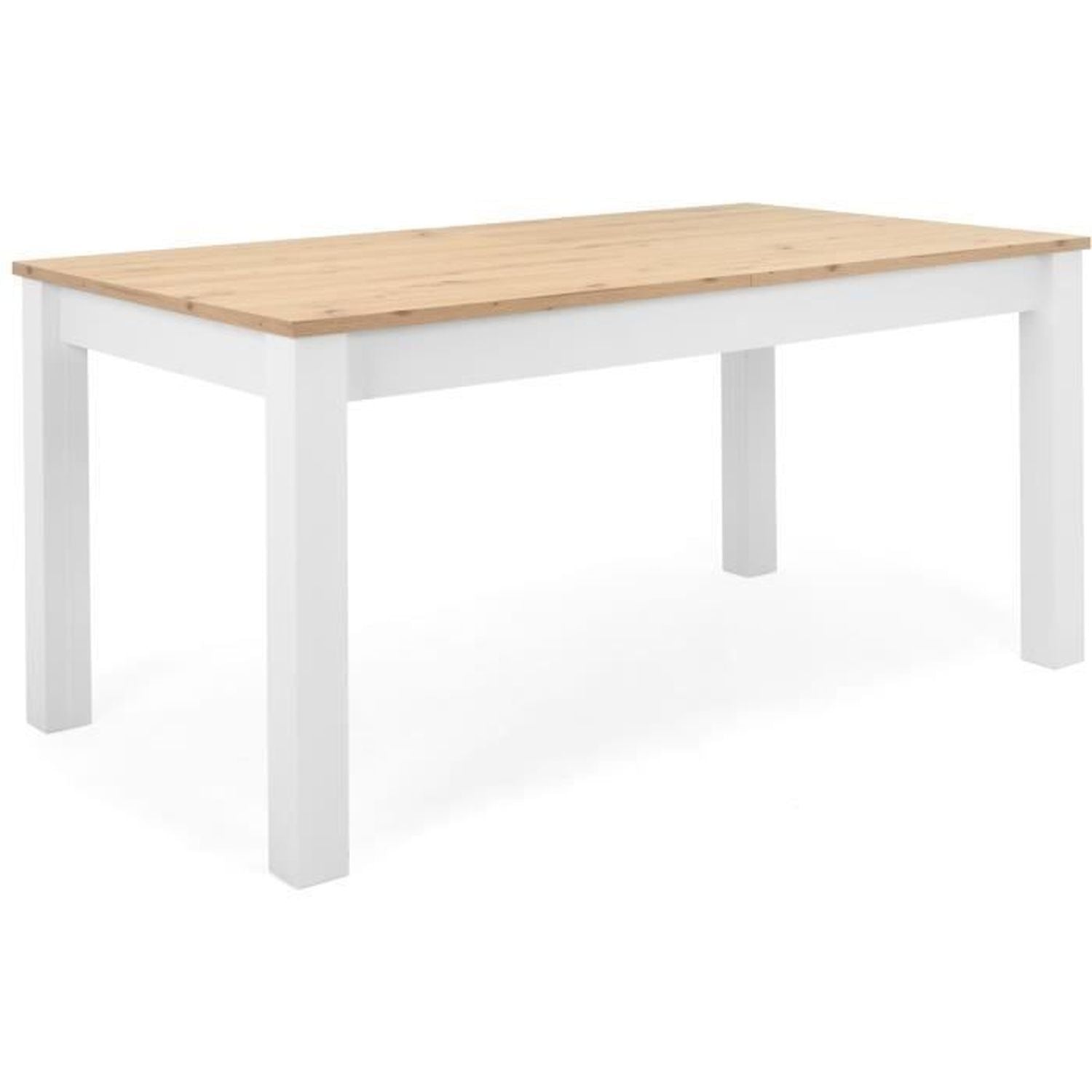 Table à manger extensible bergen - chêne artisan et blanc - 160-215 x 90 x 75 cm Youdoit - Mathon