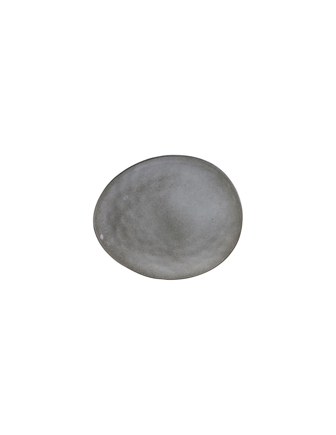 6 Assiette Plate 27.5 Cm Galet Gris - Au Grès Du Temps - Home Deco Factory CMP - Mathon