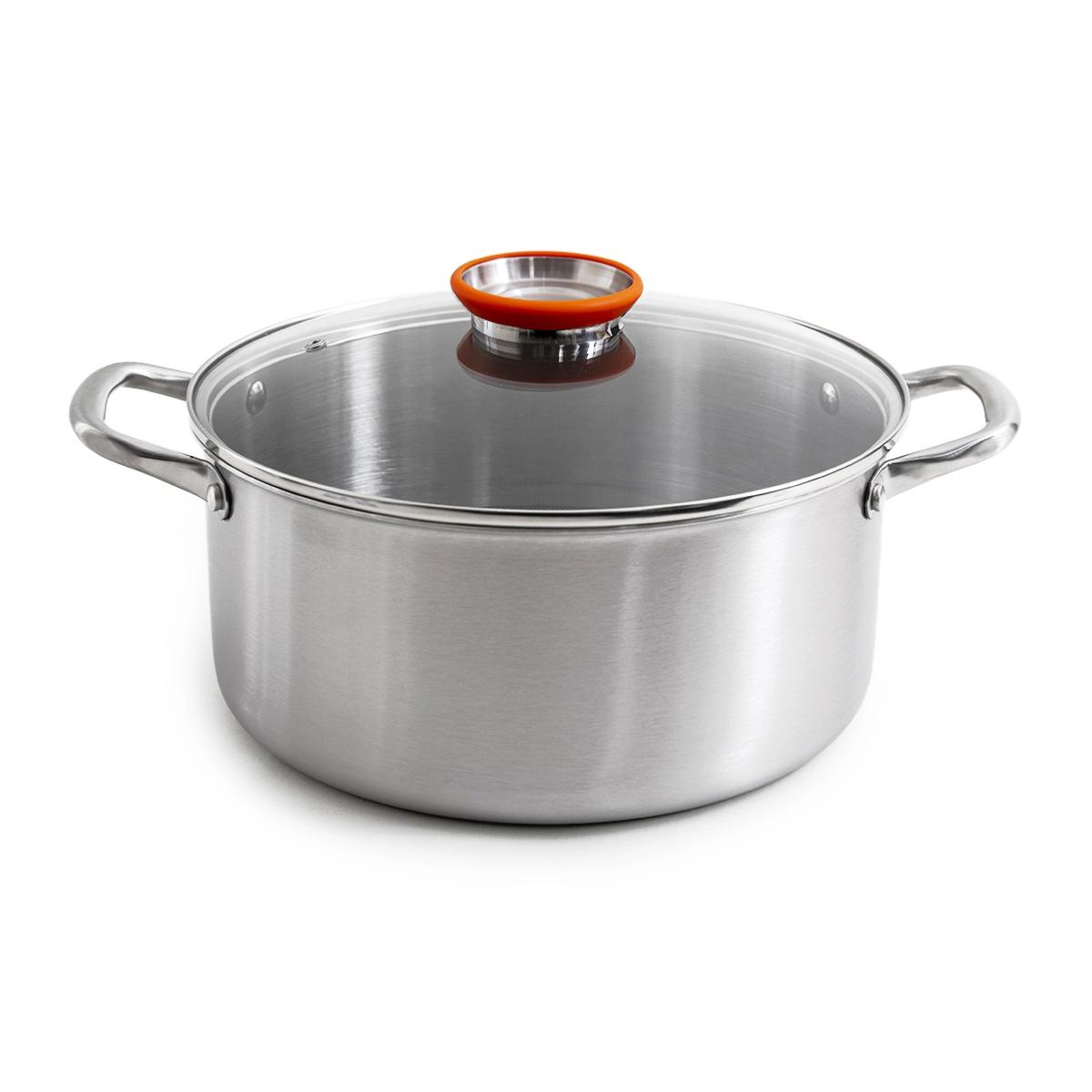 Marmite 28cm triplex avec couvercle - "Black Cube" Laguiole Cuisson - Mathon - 1