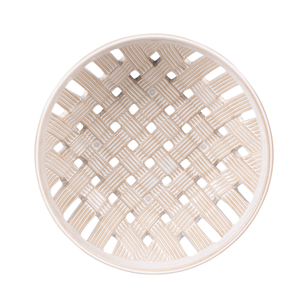 Corbeille Tressée beige 24 cm Table passion - Mathon - 2