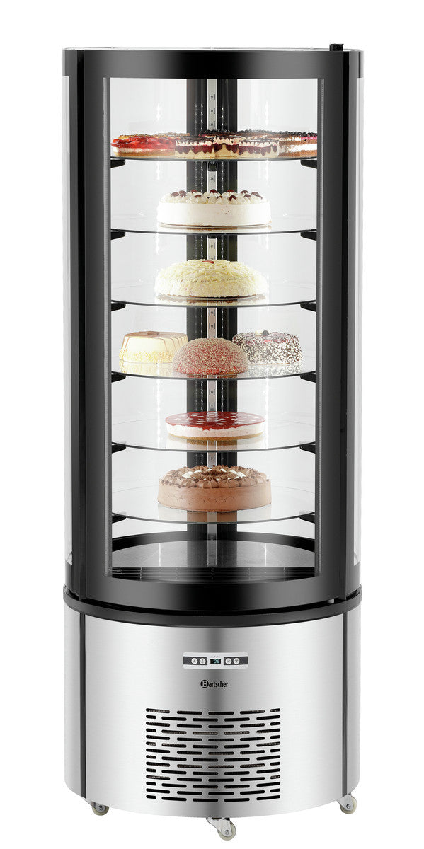 Vitrine Réfrigérée 4 Faces Vitrées à Gâteaux - 400 Litres - Bartscher - Mathon - 1