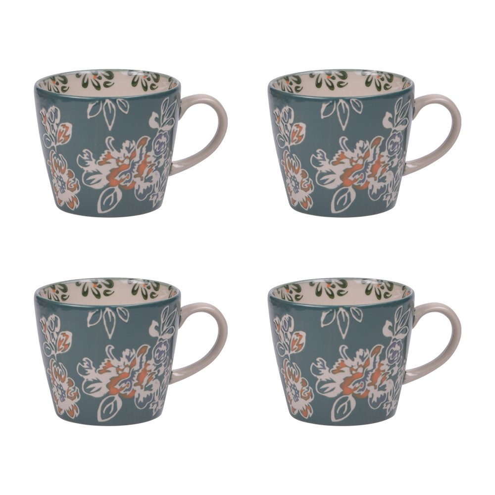 Coffret de 4 tasses Faustine 36 cl Table passion - Mathon - 1