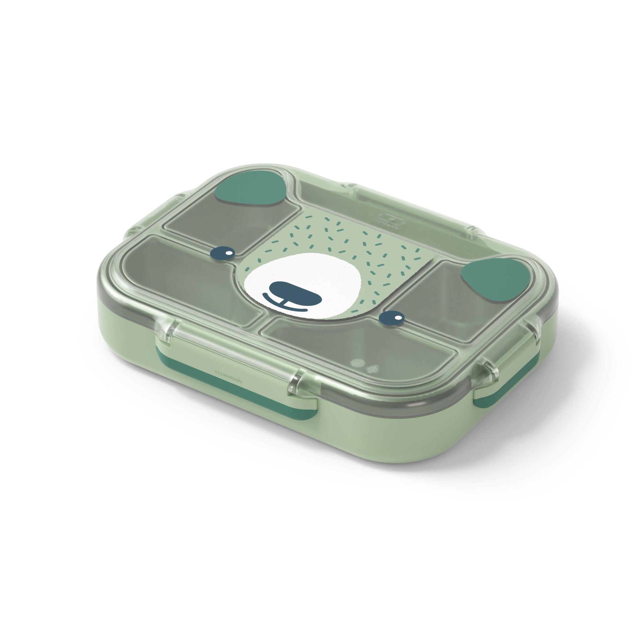 Lunch box plateau pour enfant Wonder 950ml Vert Ours Monbento - Mathon - 1