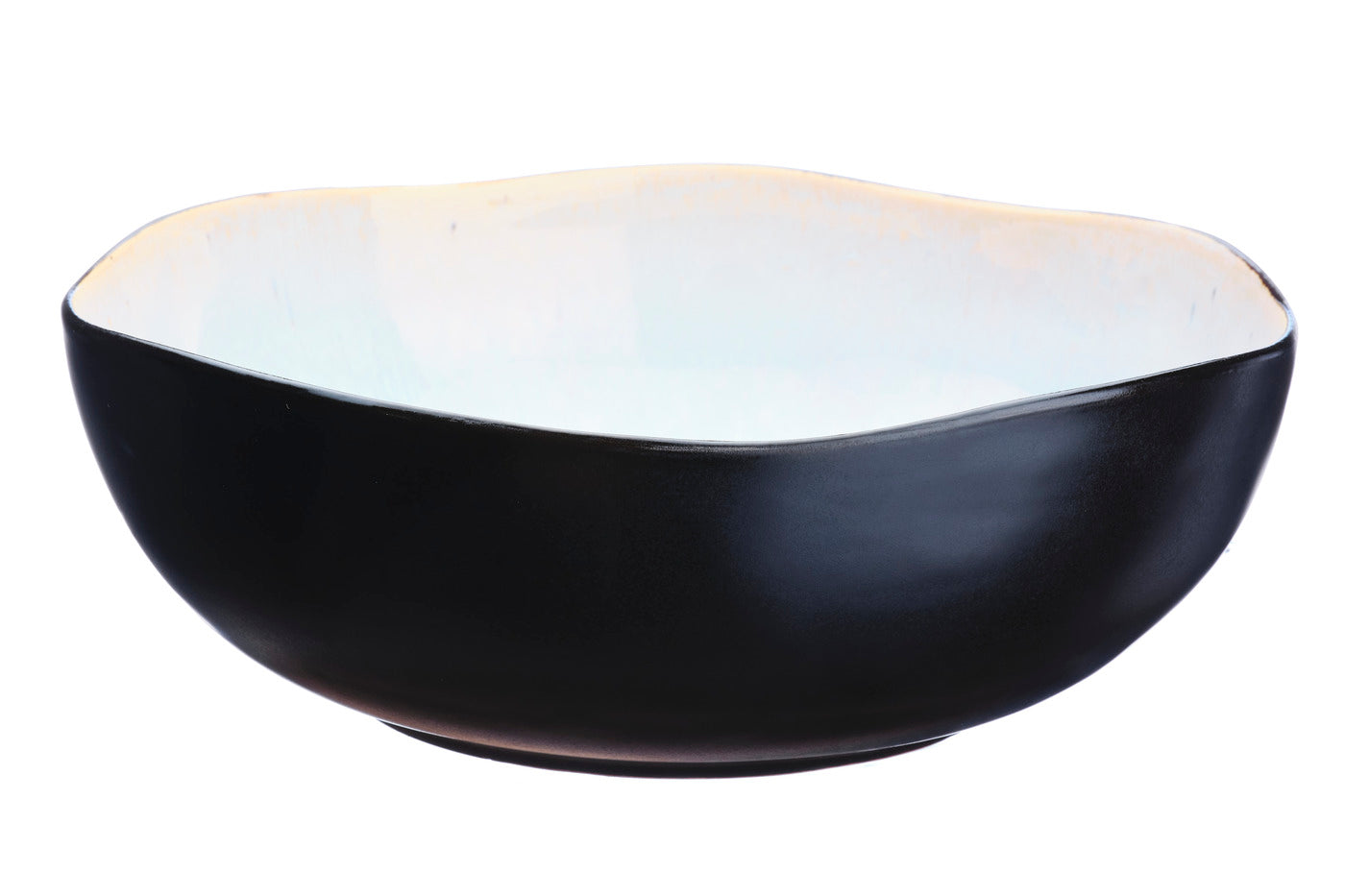 Lot de 2 saladiers en grès blanc D Björn - Mathon - 4