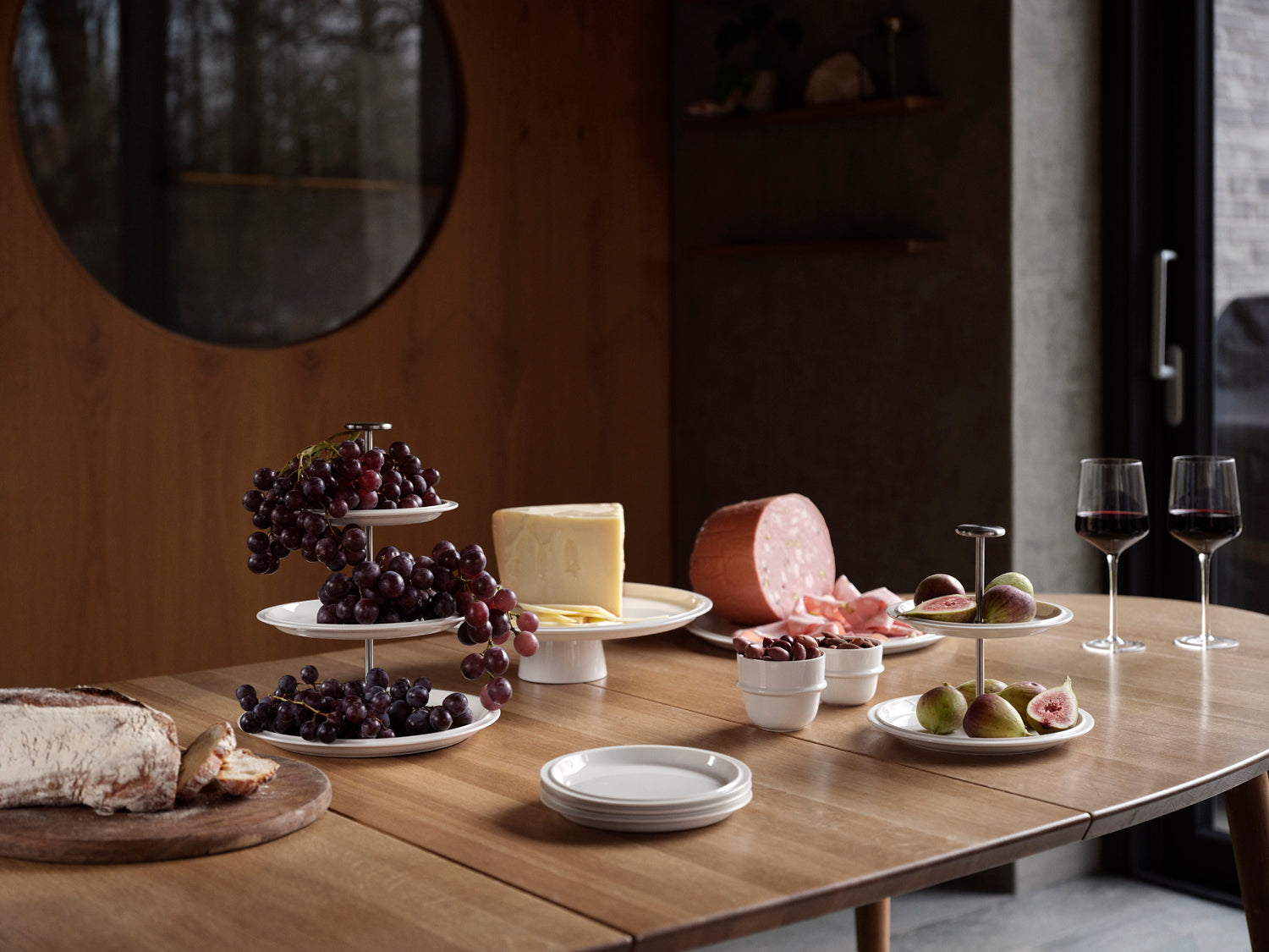 Set de 2 verres à vin rouge ROCKS 40cl en cristal sans plomb Transparent Zone Denmark - Mathon - 6