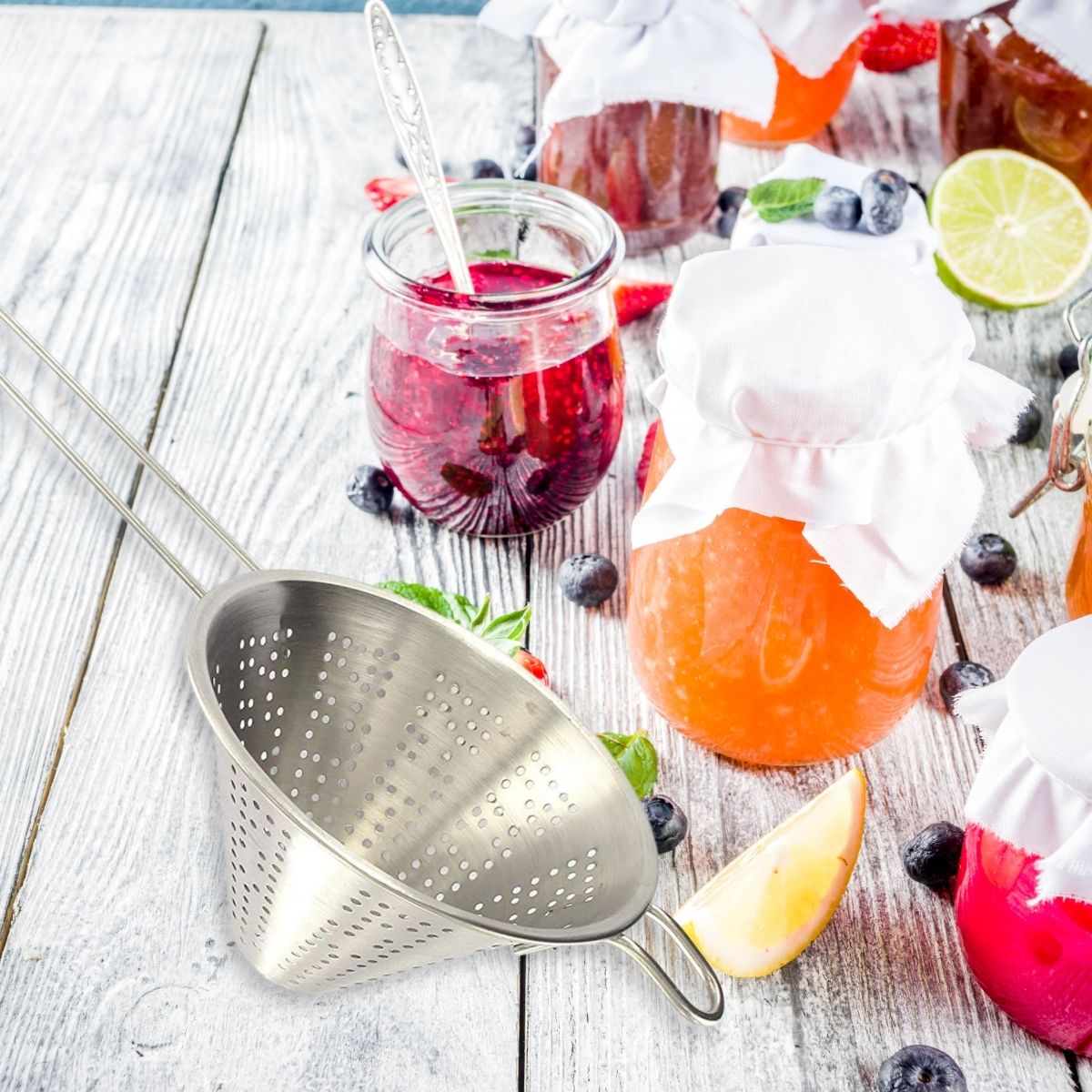 Duo Passoire tamis 19 cm et Chinois conique 30 cm  Basic Fackelmann - Mathon - 2