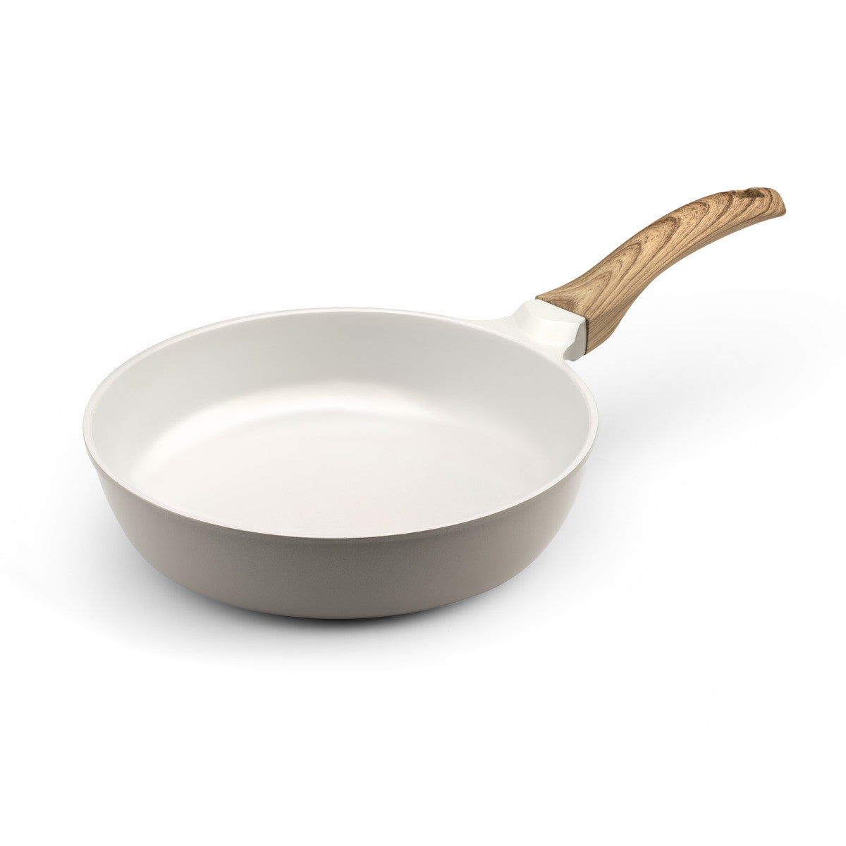 Mythic - Poêle 24 cm avec revêtement en céramique blanche Cuisinox - Mathon - 1