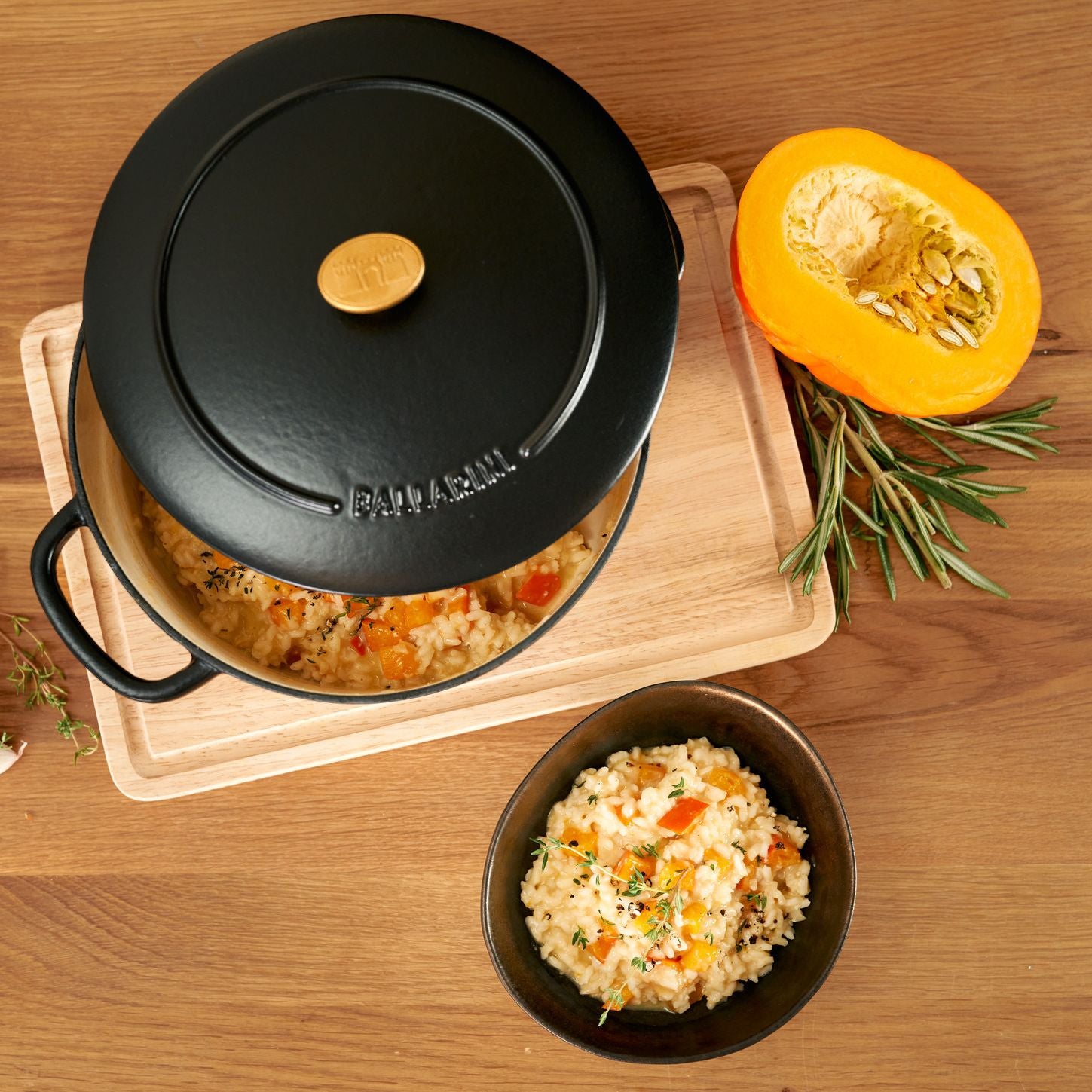 Cocotte 28 cm Bellamonte, Rond(e), Noir, Fonte Ballarini - Mathon - 7