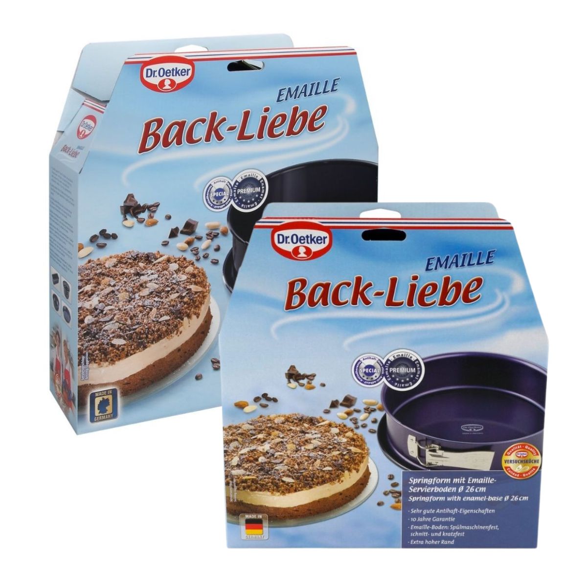 Ensemble de moule à manqué à charnière 26 et 28 cm Dr. Oetker Back Liebe Dr. Oetker - Mathon - 5