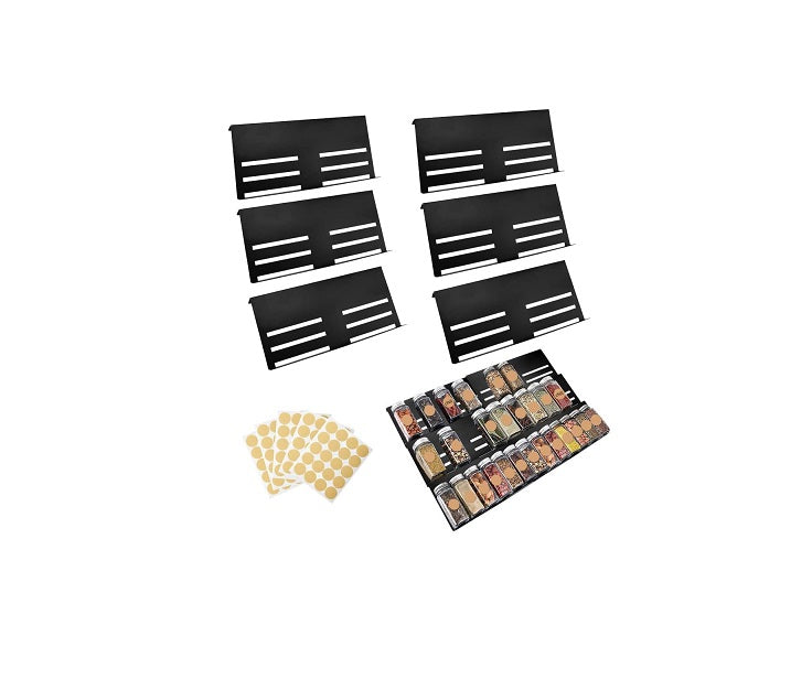 6 Pièces Porte Epices pour Tiroir Intérieur Extensible de 30cm à 60cm Vendos85 - Mathon