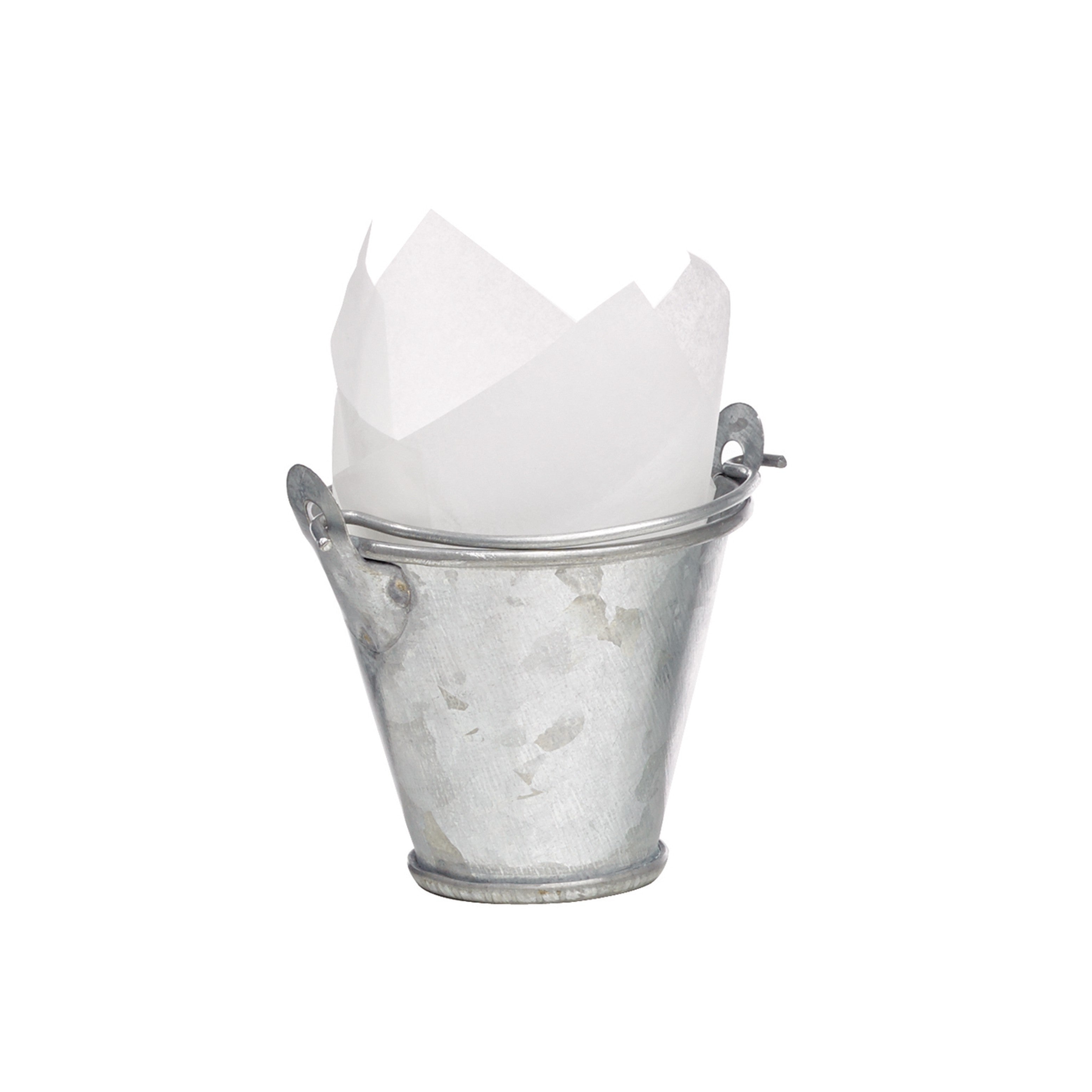 24Pcs - Seau en métal avec anse   H40mm 30ml FirstPack - Mathon - 1