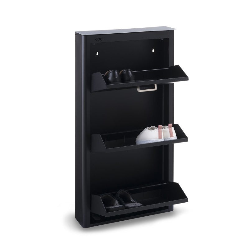 Meuble à chaussures KIBO 3 Compartiments, Noir Don Hierro - Mathon - 3