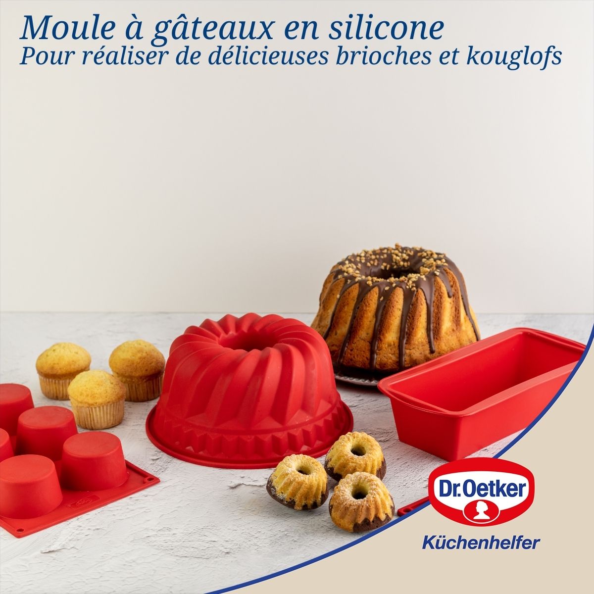 Moule à Kougelhopf 21,5 cm Dr. Oetker Flexxibel Love Dr. Oetker - Mathon - 4