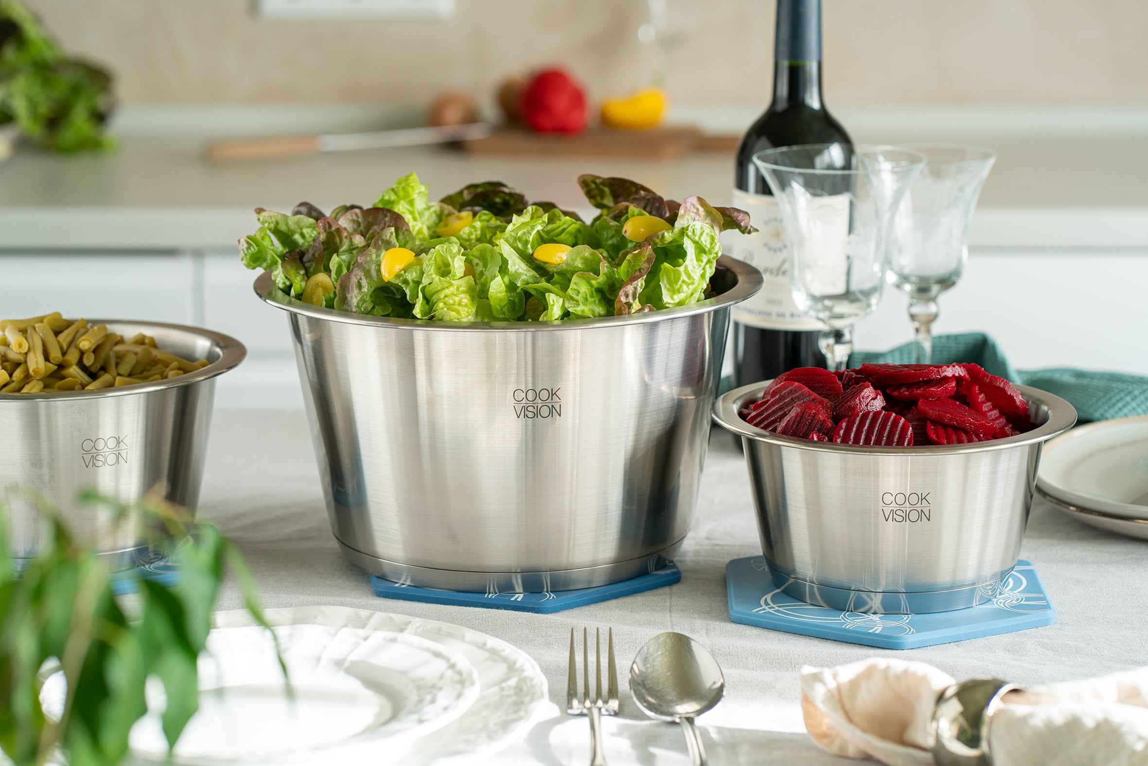 Casserole empilable cookvision 18 x 10 cm de 2 litres en Inox Cookvision - Mathon - 8