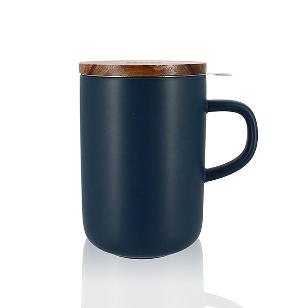 Tisanière mug Juliet en grès bleu 475 ml Ogo - Mathon - 1