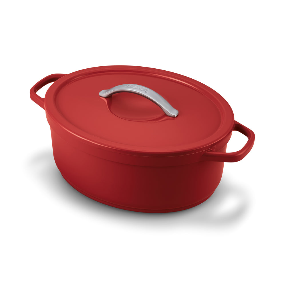 Cocotte ovale rouge 31 cm 6 L Beka - Mathon - 1
