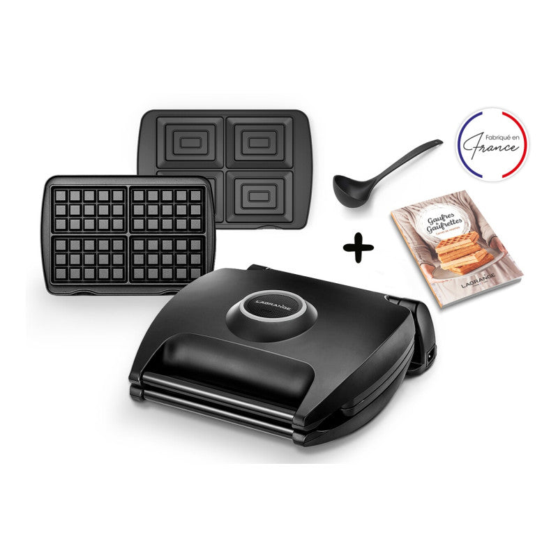 Gaufrier Croque Monsieur   Gaufrier 4 Gaufres + Croque Monsieur 089004 Lagrange - Mathon - 1