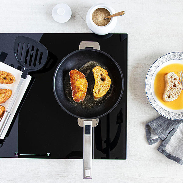 Poêle inox antiadhérente Strate sans manche 24 cm Cristel - Mathon - 3