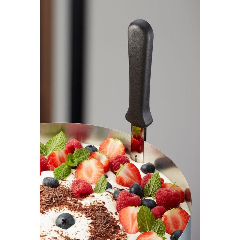 Couteau rond à gâteau Tondo en acier et plastique noir Gefu - Mathon - 2