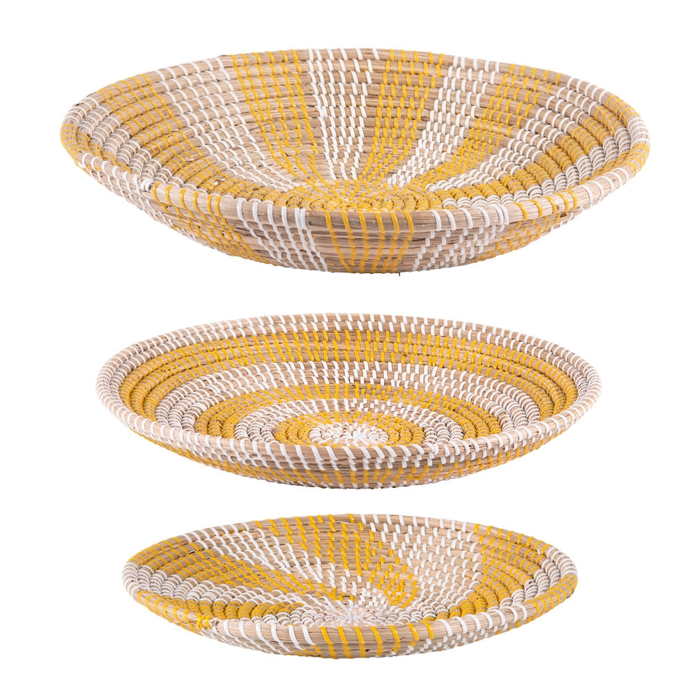Set de 3 coupes jonc Jaune Table passion - Mathon - 1